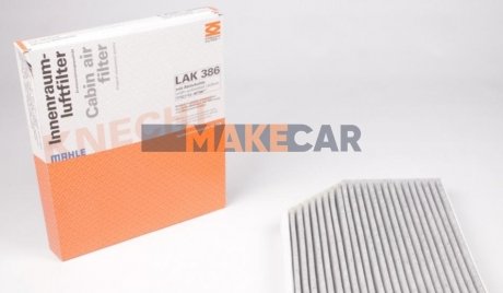Фільтр салону вугільний Audi A4/A6 1.8-4.2TFSI 07- MAHLE / KNECHT LAK386 (фото 1)
