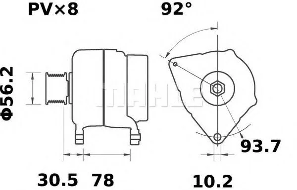 <strong>Генератор MAHLE MG23 (фото 1)</strong>