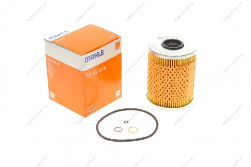 <strong>Фільтр масляний Bmw 320i/325i/520i/525i 91- MAHLE OX187D (фото 1)</strong>