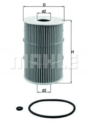 <strong>Масляний фільтр MAHLE OX378D (фото 1)</strong>