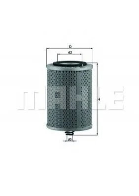 <strong>Масляний фільтр MAHLE OX71D (фото 1)</strong>