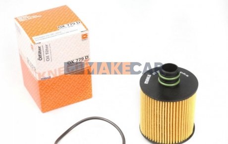 Фільтр оливний Fiat Doblo 1.6/2.0D 10- MAHLE / KNECHT OX779D (фото 1)