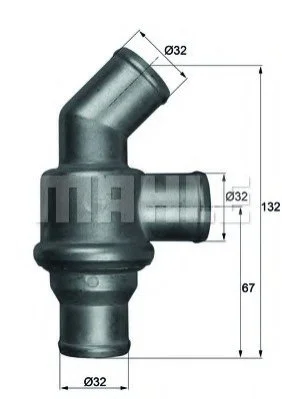 <strong>Термостат BMW (вир-во Mahle) MAHLE TH 16 80 (фото 1)</strong>