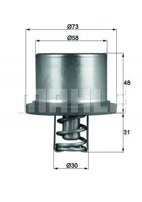 <strong>Термостат, охолоджуюча рідина MAHLE THD 2 89 (фото 1)</strong>
