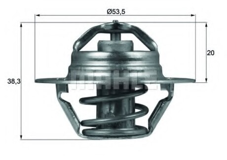 Термостат MAHLE / KNECHT TX 88 82D фото товару