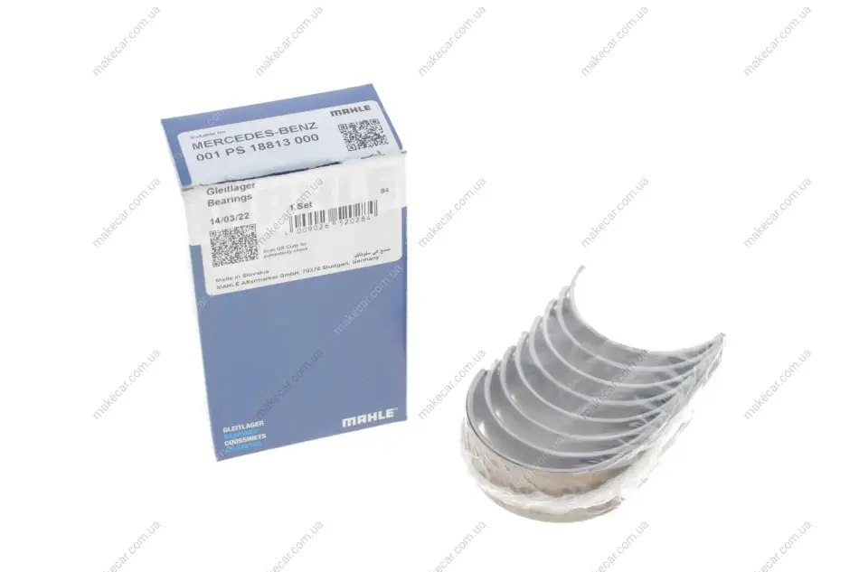 <strong>Підшипники ковзання шатунні MAHLE 001 PS 18813 000 (фото 1)</strong>