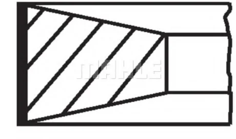 Комплект поршневых колец для MAHLE 002 80 V1 фото товару