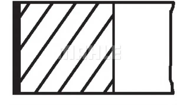 <strong>Кільця поршневі, FIAT Panda/Uno, LANCIA Y10, PEUGEOT 106 MAHLE 007 26 N2 (фото 1)</strong>
