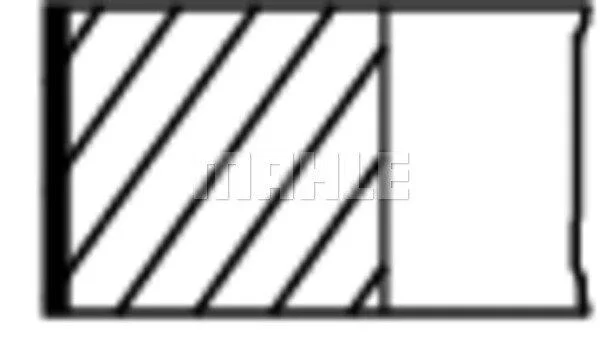 <strong>Кільця поршневі,комплект MAHLE 011RS101000N0 (фото 1)</strong>