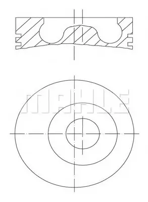 <strong>Поршень двигуна MAHLE 015 05 02 (фото 1)</strong>