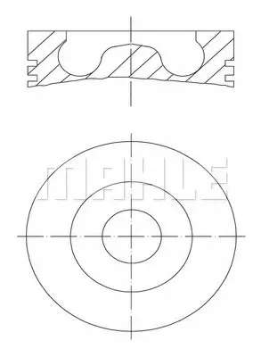 <strong>Поршень Ford MAHLE 015 80 00 (фото 1)</strong>