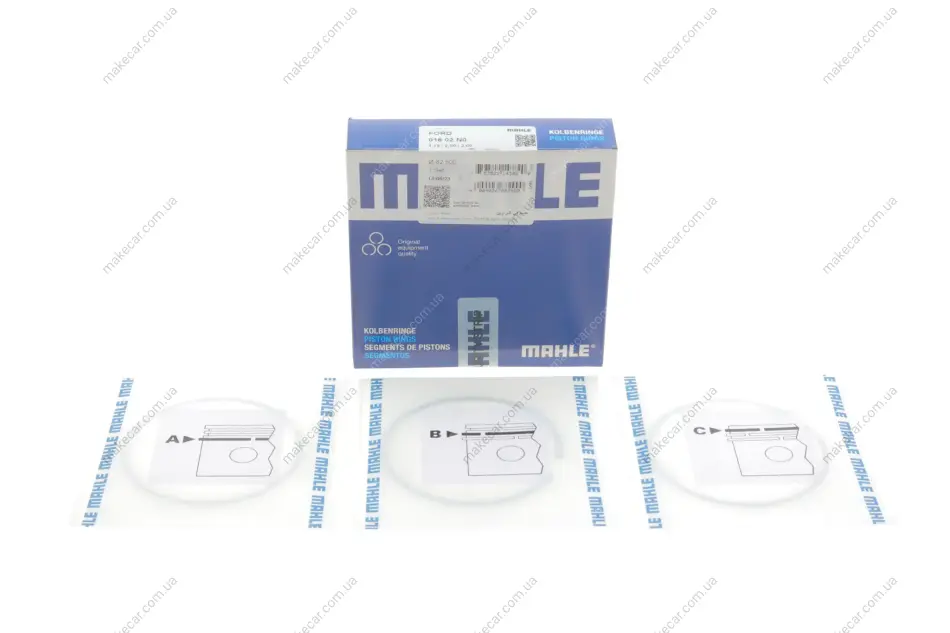 <strong>Комплект кілець на поршень MAHLE 01602N0 (фото 1)</strong>