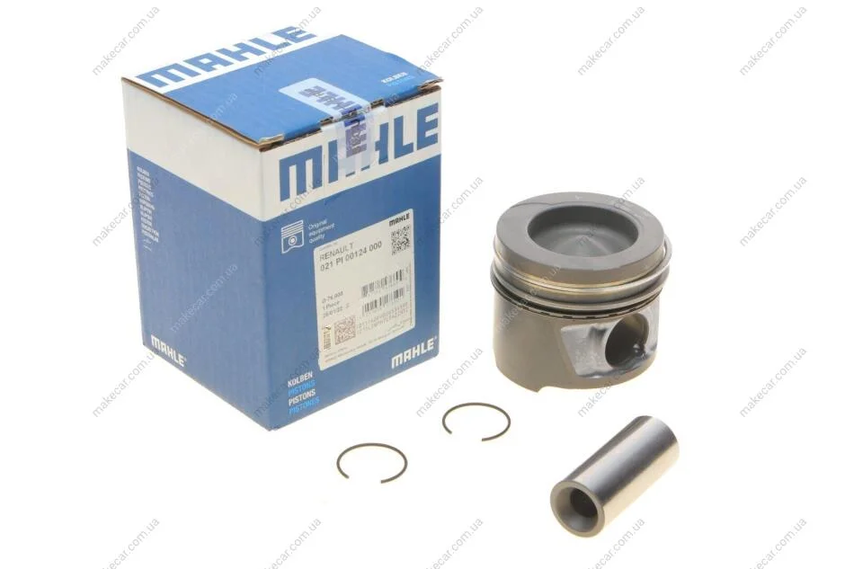 <strong>Поршень з кільцями RENAULT 76,00 K9K 2008- (вир-во Mahle) MAHLE 021 PI 00124 000 (фото 1)</strong>