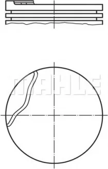 Поршень двигуна для Renault, Dacia MAHLE 022 02 00 фото товару