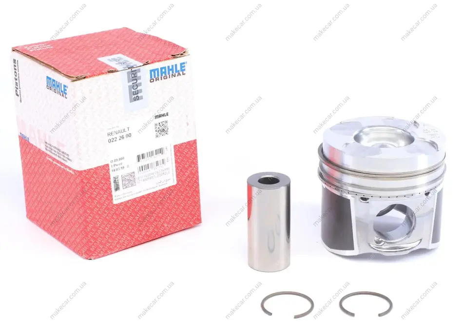 <strong>Поршень Master/Movano/Trafic 2.5 dCI (89mm/STD) (+кільця) MAHLE 022 26 00 (фото 1)</strong>