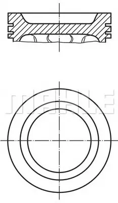 <strong>Поршень двигуна MAHLE 030 34 02 (фото 1)</strong>