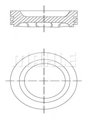 <strong>Поршень двигуна MAHLE 031 88 02 (фото 1)</strong>