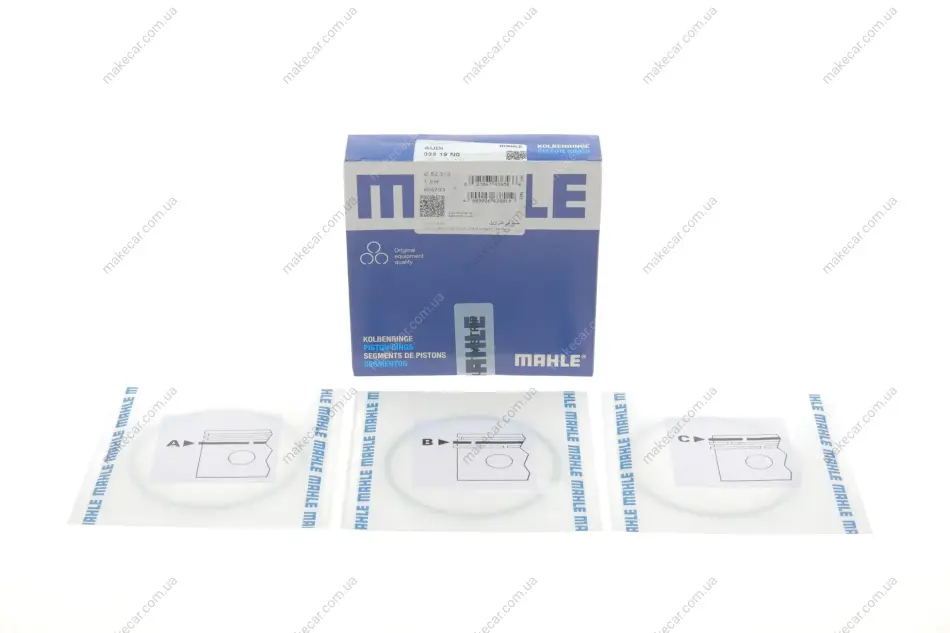 <strong>Комплект кілець на поршень MAHLE 033 19 N0 (фото 1)</strong>