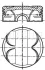 <strong>Поршень з кільцями BMW 84,00 1.6/2.0 i N45/N46/N42/N40 01- (вир-во Mahle) MAHLE 081 PI 00101 000 (фото 1)</strong>