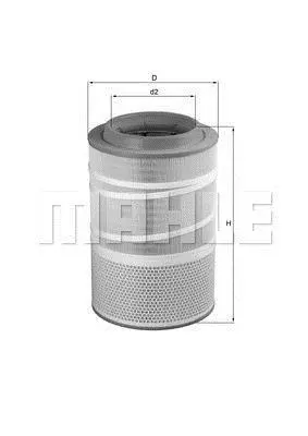<strong>Повітряний фільтр MAHLE LX1278 (фото 1)</strong>