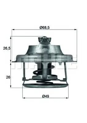 <strong>Термостат MAHLE TX 102 82 D (фото 1)</strong>