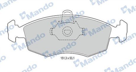 Гальмівні колодки до дисків MANDO MBF015166 фото товару