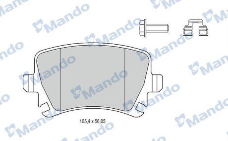 Гальмівні колодки до дисків MANDO MBF015194 фото товару