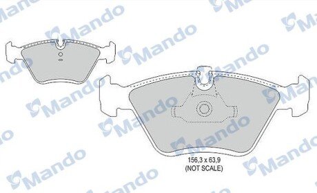 Гальмівні колодки до дисків MANDO MBF015406 фото товару