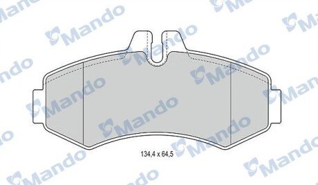 Гальмівні колодки до дисків MANDO MBF015660 фото товару