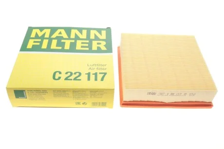 Повітряний фільтр для MANN C22117 фото товару