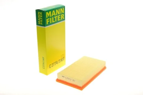 Повітряний фільтр для MANN C 2774/3 KIT фото товару