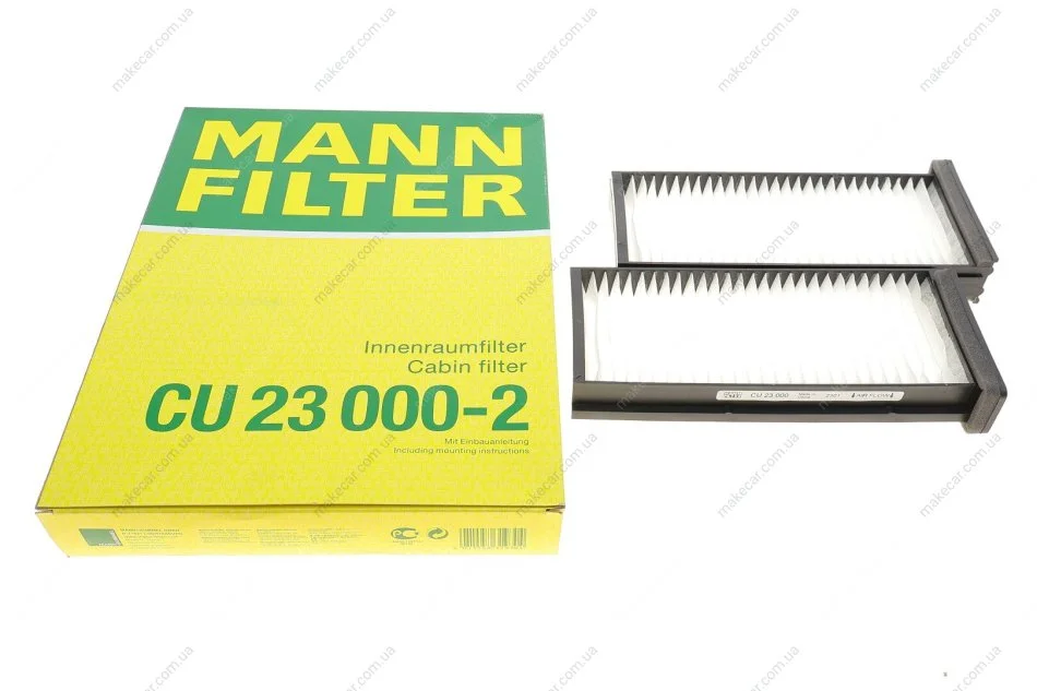 <strong>Фільтр, повітря у внутрішній простір MANN CU 23 000-2 (фото 1)</strong>