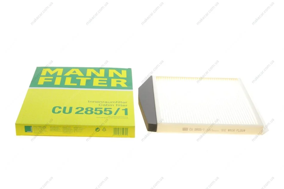 <strong>Повітряний фільтр салону MANN CU 2855/1 (фото 1)</strong>