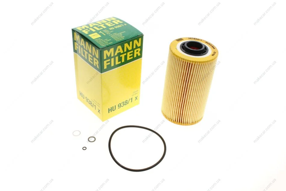 <strong>Фільтруючий елемент масляного фільтра MANN HU 938/1 X (фото 1)</strong>