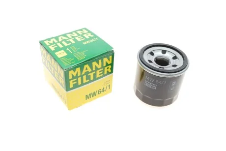 Фільтр масляний для MANN MW 64/1 фото товару