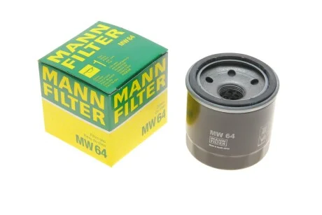Фільтр масляний для MANN MW 64 фото товару