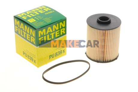 Фильтрующий элемент топливного фильтра MANN PU 839 X (фото 1)