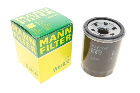 Фільтр масляний для MANN W 610/6 фото товару
