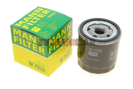 Фильтр масла CLIO/KANGOO/MEGANE/l/LOGAN 1.5 DCi 09- -FILTER MANN W7032 (фото 1)