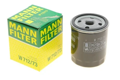 Фільтр масляний для MANN W 712/73 фото товару