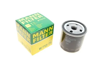 Фільтр масляний для MANN W 712/75 фото товару