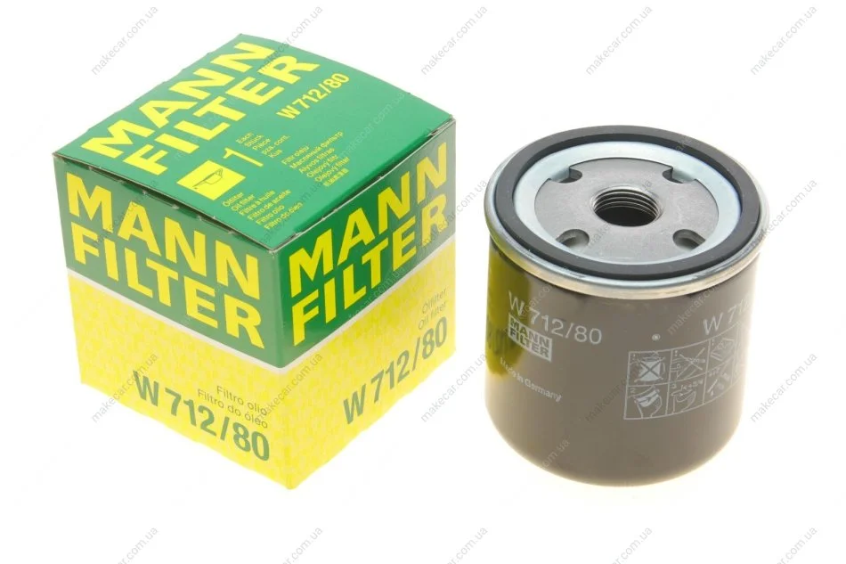 <strong>Фильтр масляный MANN W712/80 (фото 1)</strong>