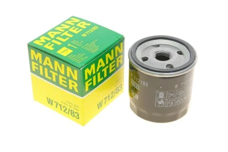 Фільтр масляний для MANN W 712/83 фото товару