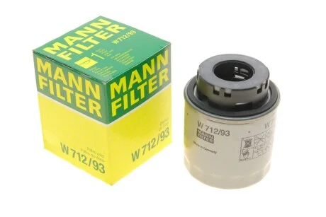 Фільтр масляний для MANN W 712/93 фото товару