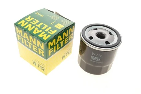 Фільтр масляний для MANN W 712 фото товару