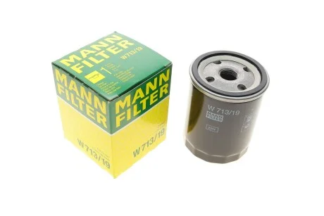 Фільтр масляний для MANN W 713/19 фото товару