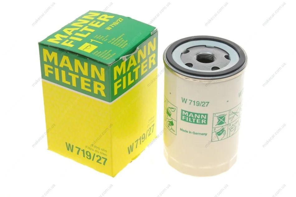 <strong>Фільтр масляний MANN W 719/27 (фото 1)</strong>
