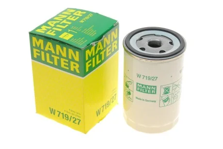 Фільтр масляний для MANN W 719/27 фото товару