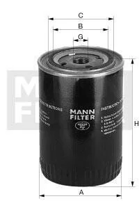 Фільтр масляний для MANN W7233 фото товара