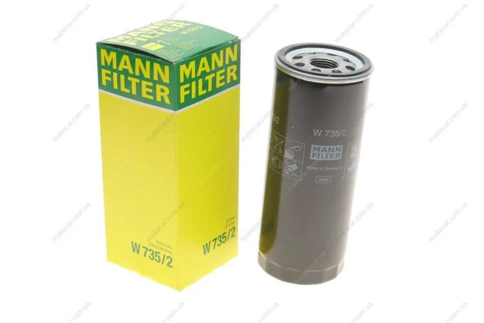 <strong>Фільтр масляний MANN W 735/2 (фото 1)</strong>